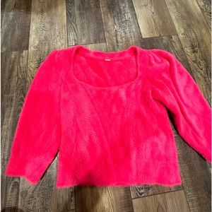 Hot Pink Free People sweater!